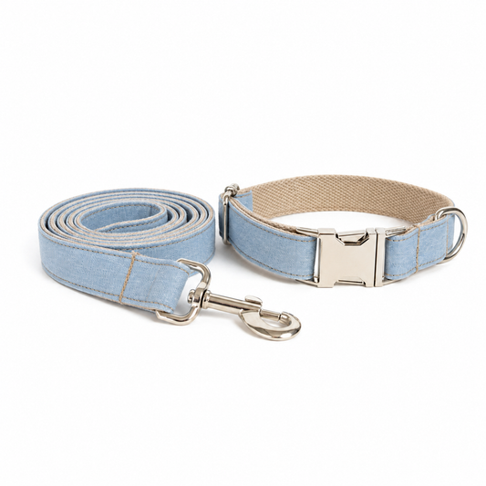 Stylische Hundeleine aus Denim